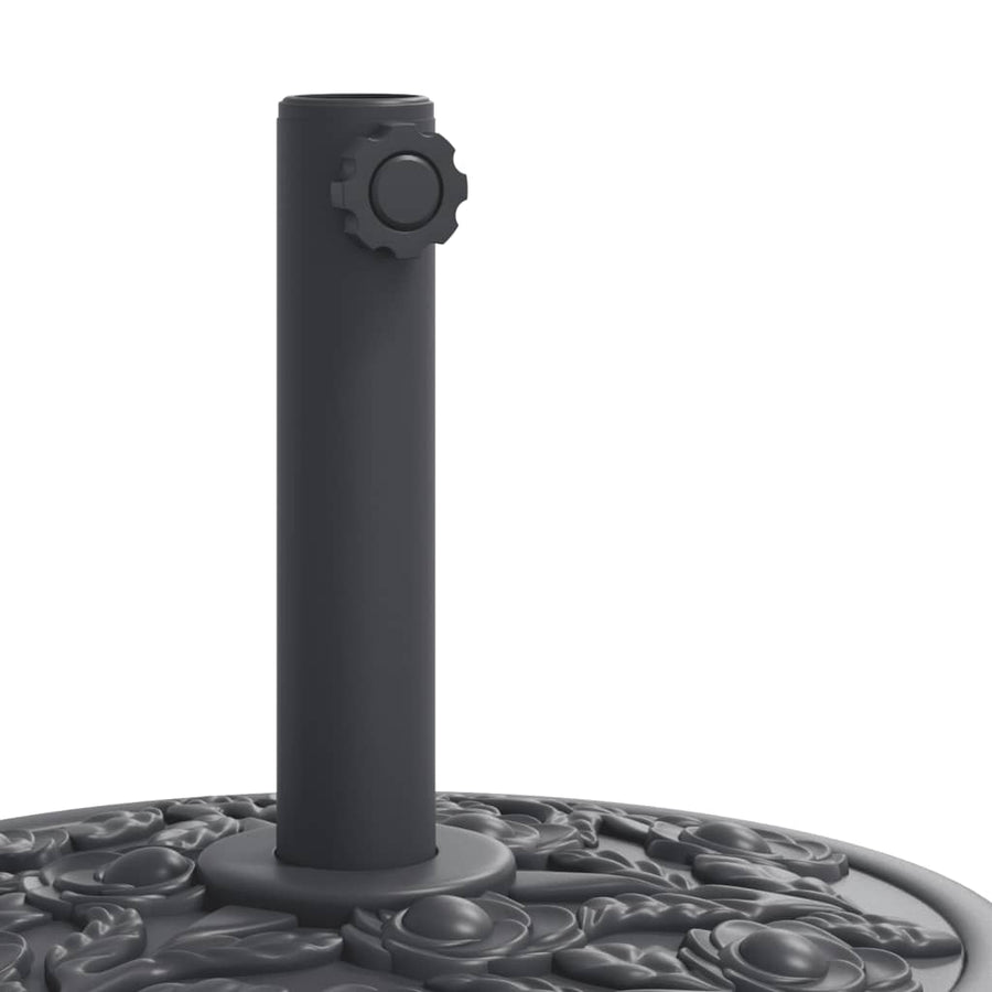 Parasolvoet met wielen voor stok van Ø38 / 48 mm 27 kg rond