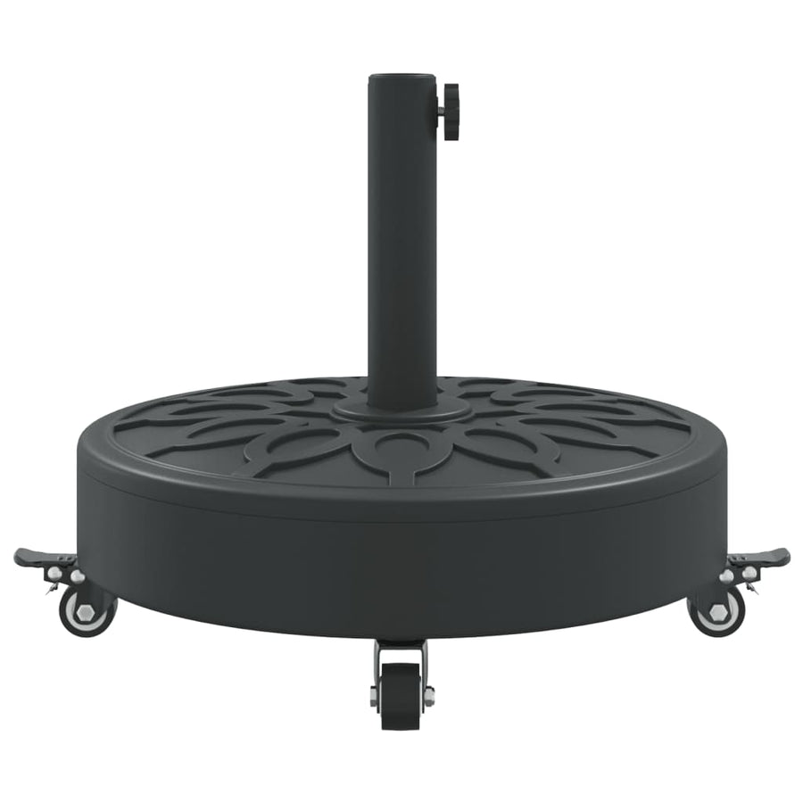 Parasolvoet Met Wielen Voor Stok Van Ø38 / 48 Mm Rond 27 kg