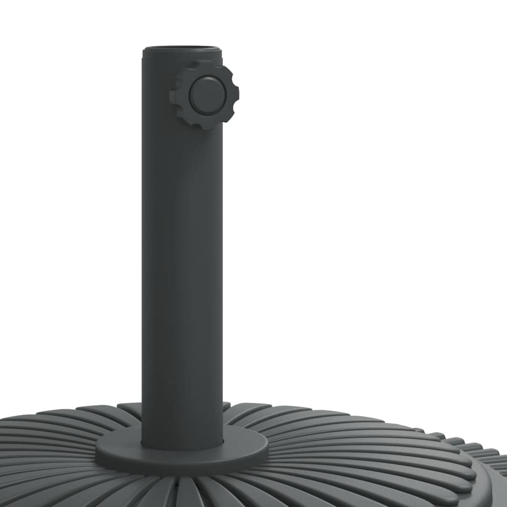 Parasolvoet met wielen voor stok van Ø38 / 48 mm 27 kg rond