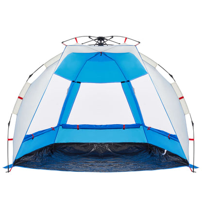 Strandtent 2-persoons waterdicht snelontgrendeling azuurblauw