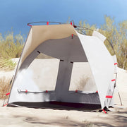Strandtent 2-persoons 200x128x146 cm grijs