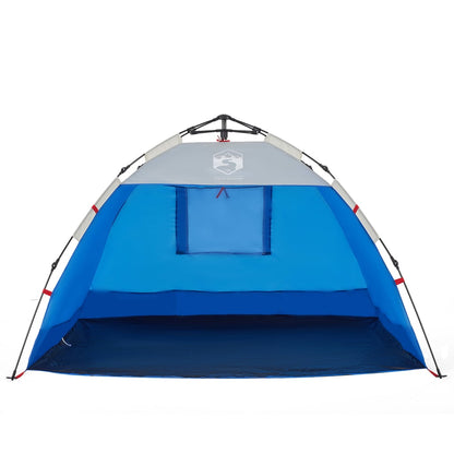 Strandtent 2-persoons waterdicht snelontgrendeling azuurblauw