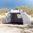 Beach tent 2-person waterproof quick-release grey