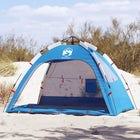 Strandtent 2 persoons 201x146x125 cm azuurblauw