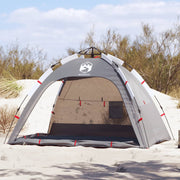 Strandtent 2-persoons 201x146x125 cm grijs