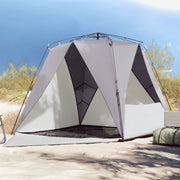 Strandtent 4 personen 241x240x200 cm grijs