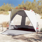 Strandtent 2-persoons 224x138x142 cm grijs
