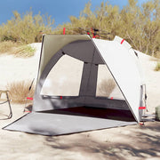 Strandtent 2-persoons 224x138x142 cm grijs