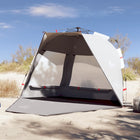Strandtent 3-persoons 255x145x142 cm grijs