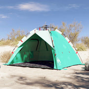 Strandtent 3-persoons zeegroen 201x197x142 cm