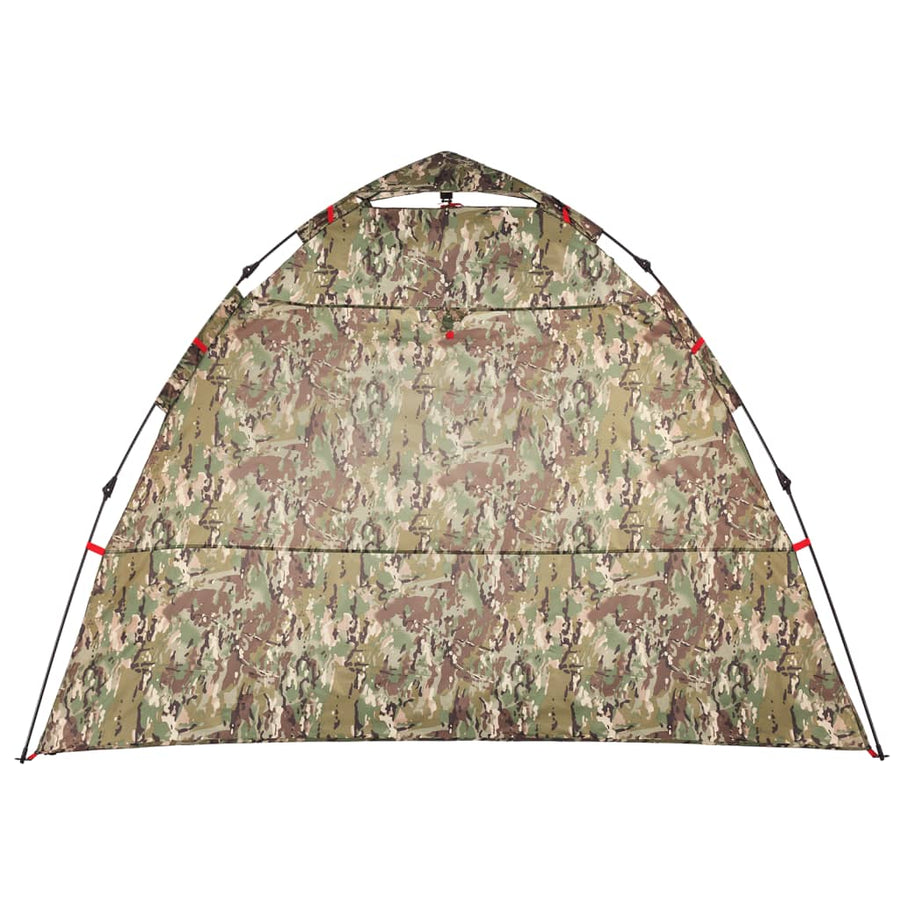 Tent 4-persoons snelontgrendeling camouflage