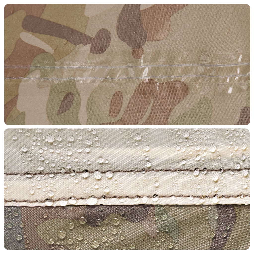 Tent 4-persoons snelontgrendeling camouflage