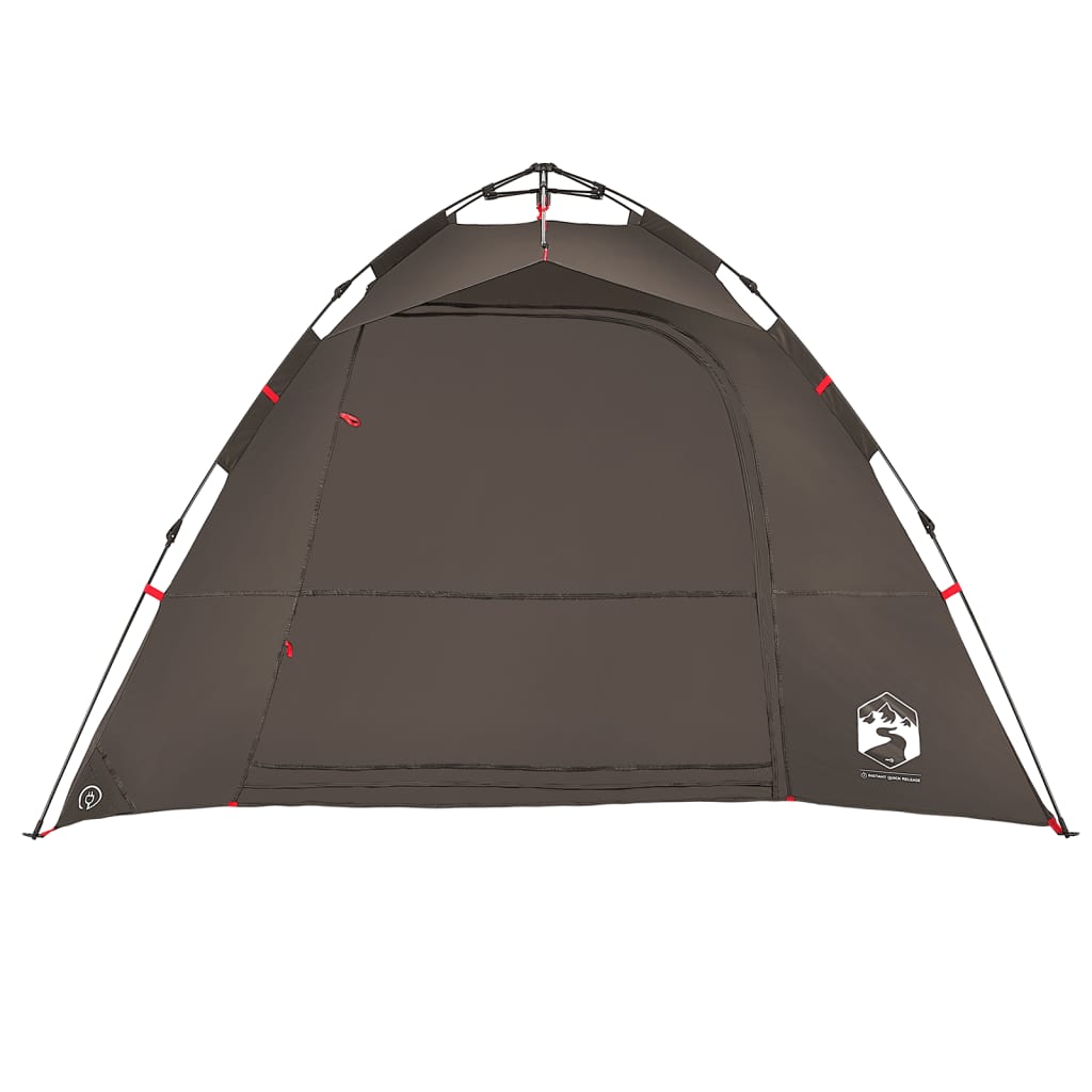 Tent 4-persoons snelontgrendeling bruin