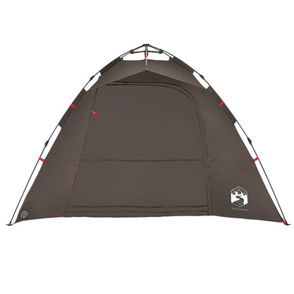 Tent 4-persoons snelontgrendeling bruin
