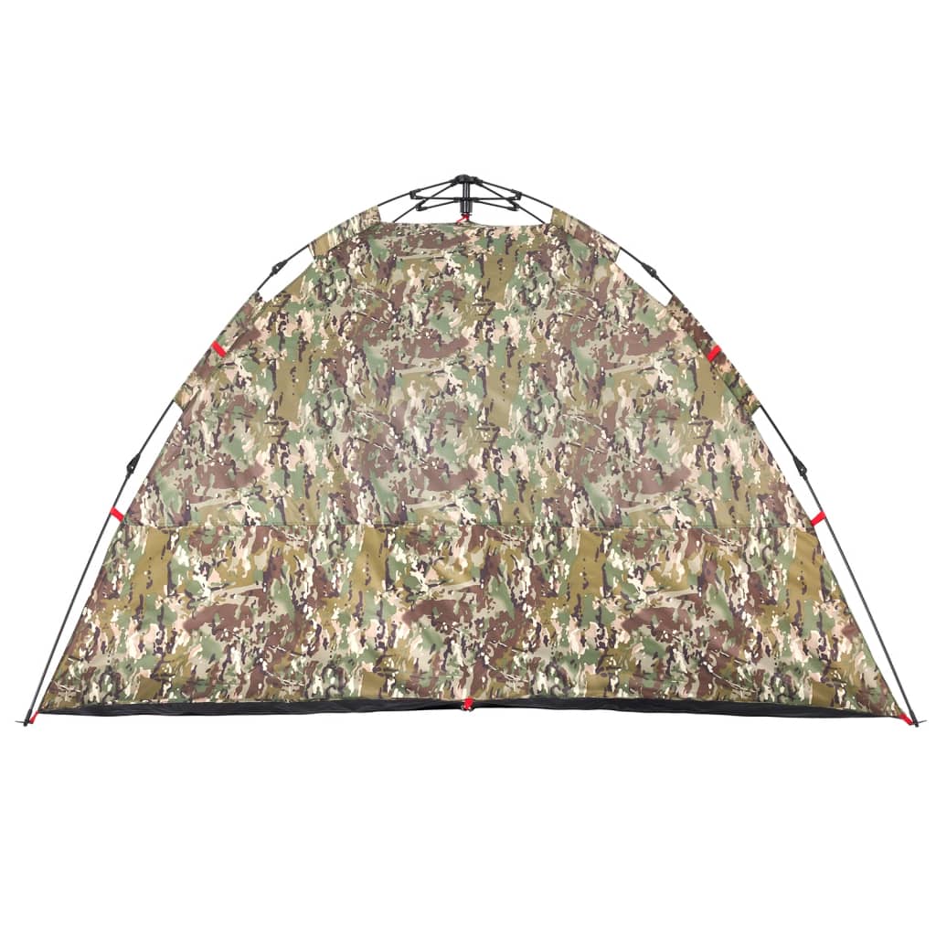 Tent 4-persoons snelontgrendeling camouflage