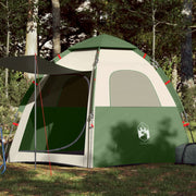 Kampeertent 4 personen groen 260x217x150 cm