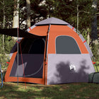 4-person pop-up tent grey and orange