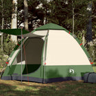 Kampeertent 4 persoons groen 273x273x129 cm