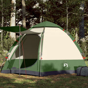 Kampeertent 4 persoons groen 273x273x129 cm