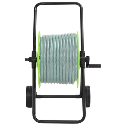 Slanghaspelwagen voor 60 m 1/2" slang staal groen