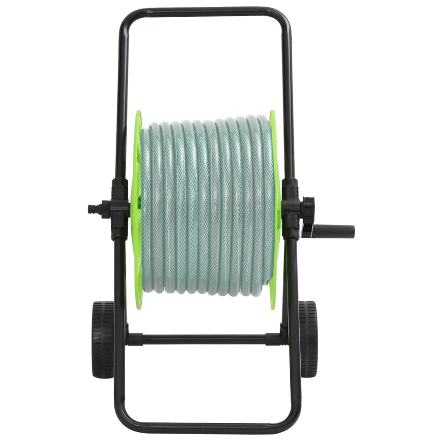 Slanghaspelwagen voor 60 m 1/2" slang staal groen