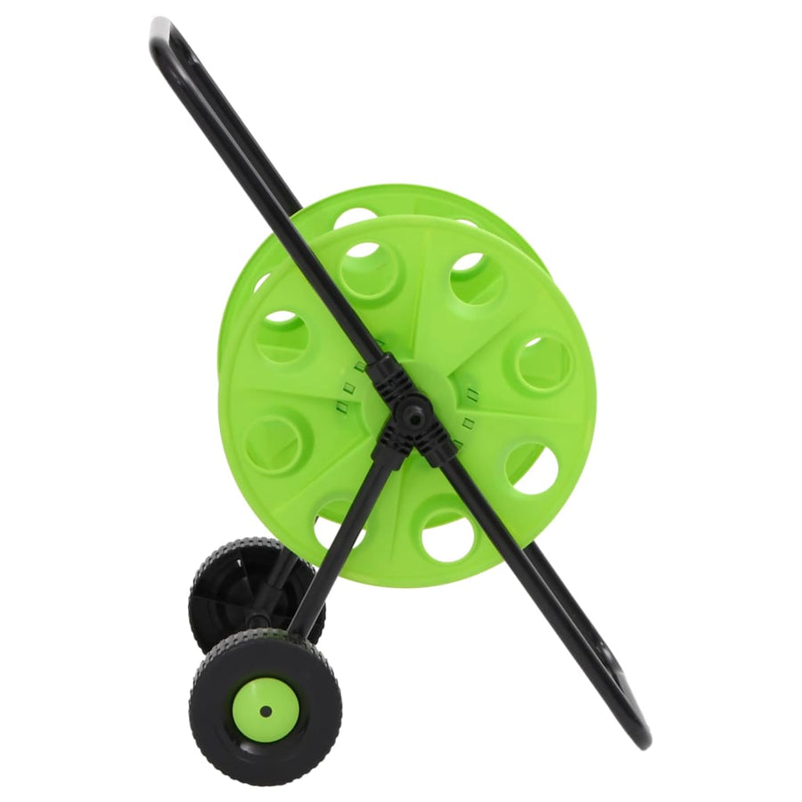 Slanghaspelwagen voor 60 m 1/2" slang staal groen