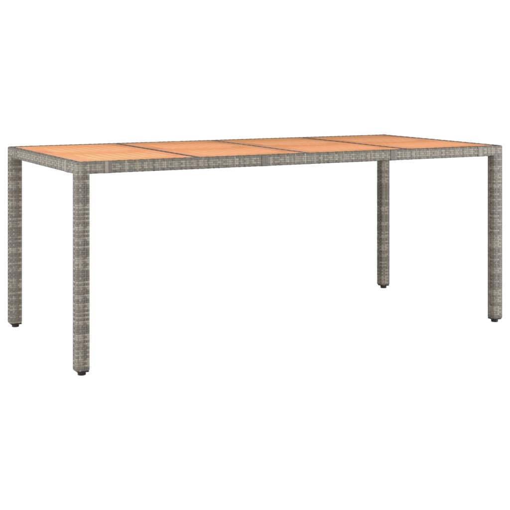 Tuinset Met Kussens Poly Rattan Grijs 7 190 x 90 x 75 cm pe rattan