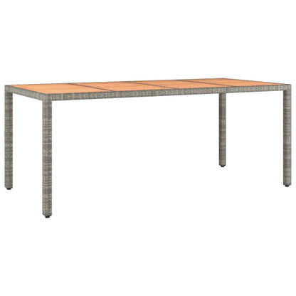 Tuinset Met Kussens Poly Rattan Grijs 7 190 x 90 x 75 cm pe rattan