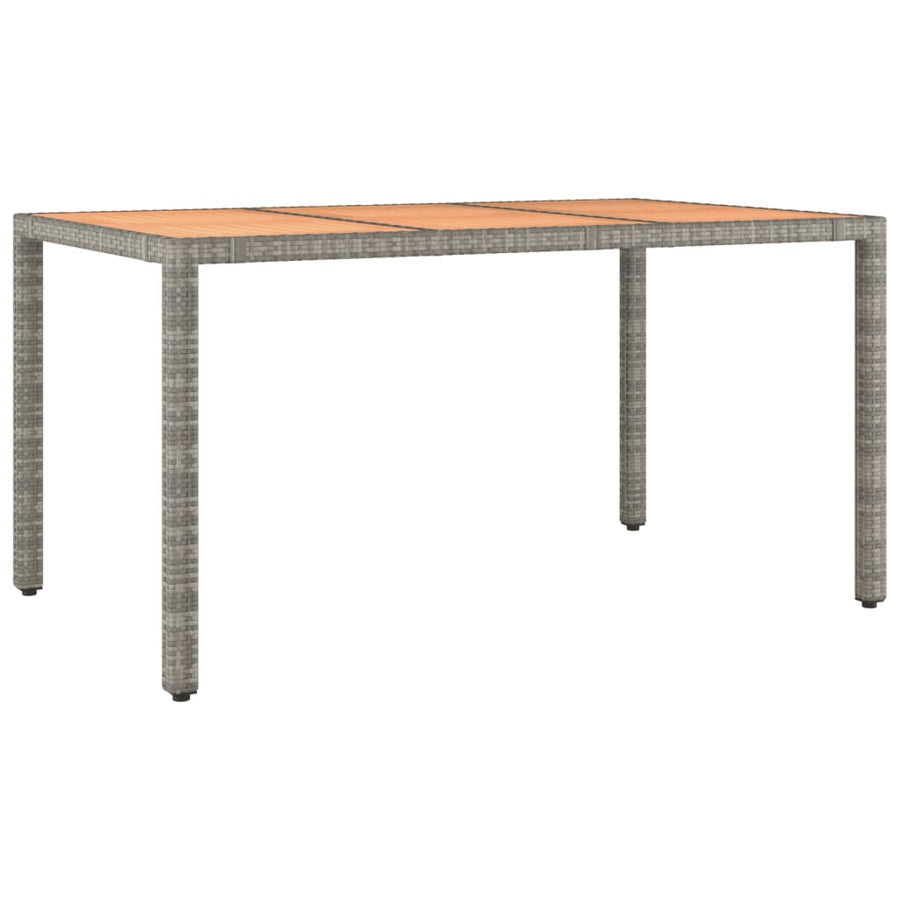 5-Delige Bistroset Met Kussens Poly Rattan Grijs 4