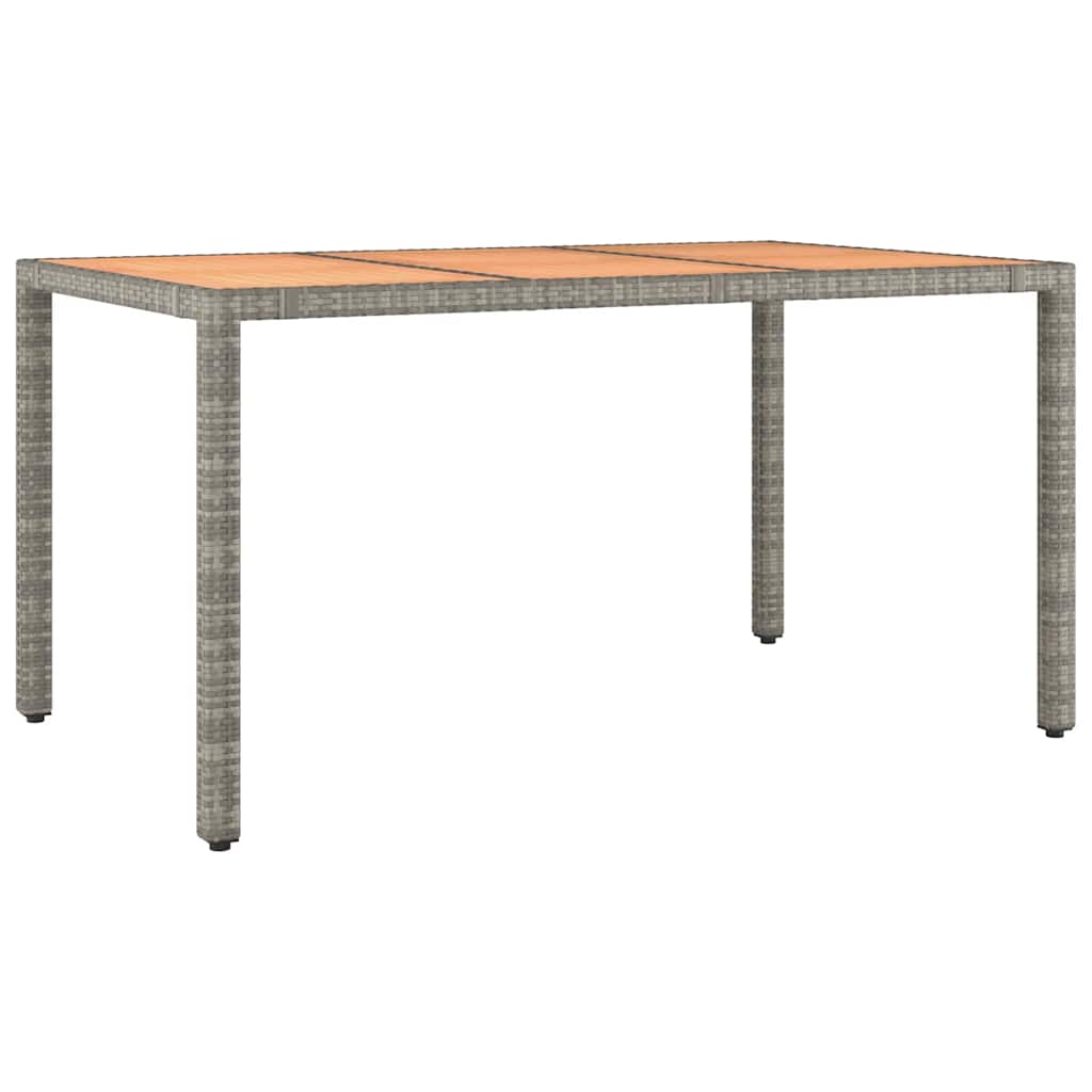 5-Delige Bistroset Met Kussens Poly Rattan Grijs 4