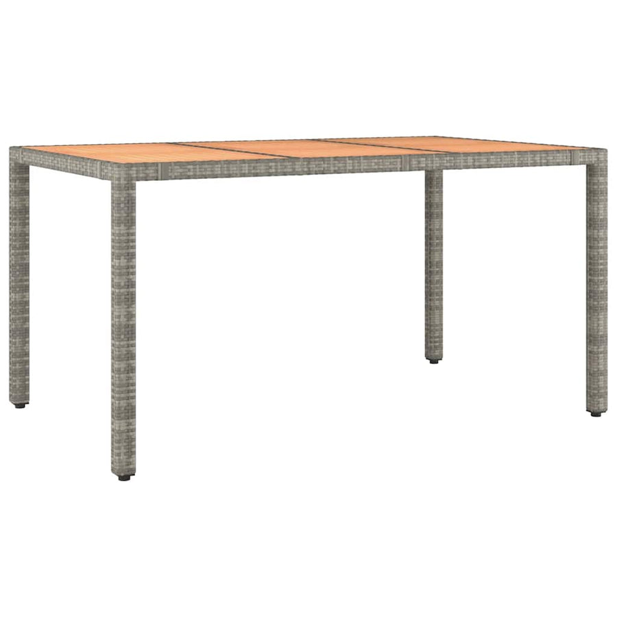 7-Delige Bistroset Met Kussens Poly Rattan Grijs 6