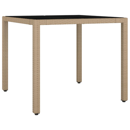 5-delige Bistroset met kussens poly rattan bruin