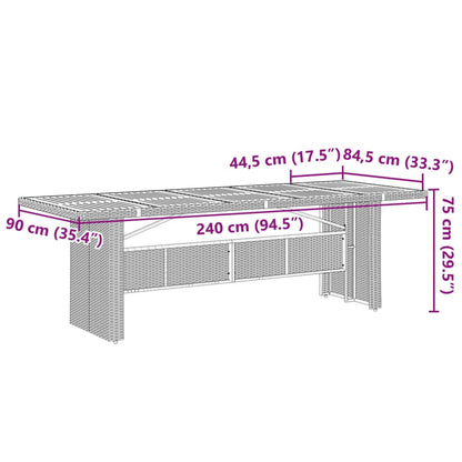 11-Delige Bistroset Met Kussens Poly Rattan Zwart 10