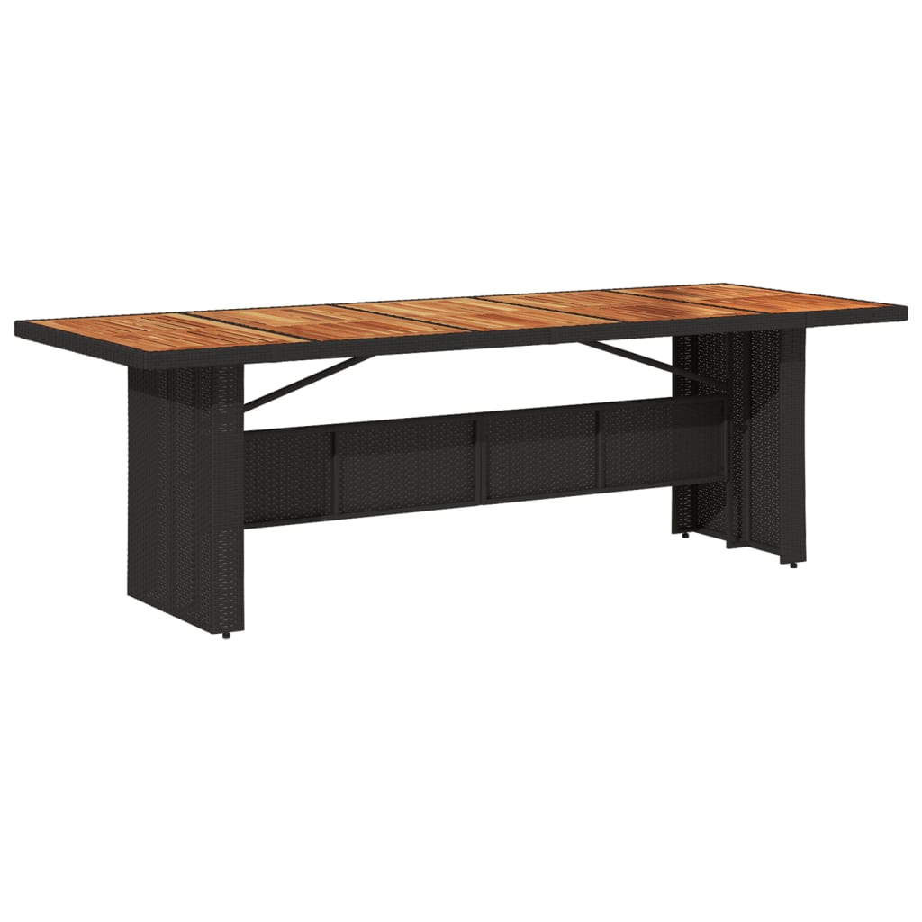 11-Delige Bistroset Met Kussens Poly Rattan Zwart 10