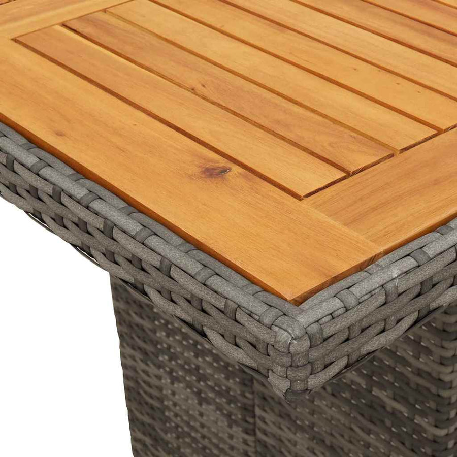 9-Delige Bistroset Met Kussens Poly Rattan 8