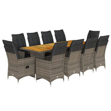 11-Delige Bistroset Met Kussens Poly Rattan 10
