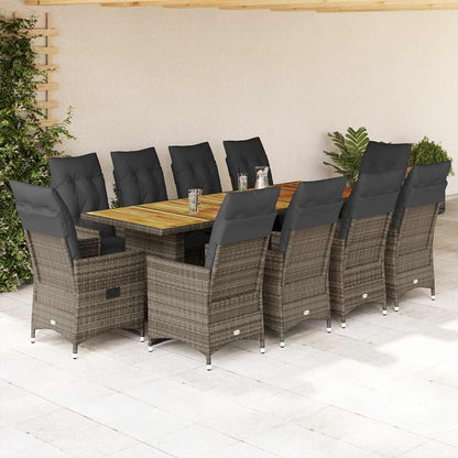 11-Delige Bistroset Met Kussens Poly Rattan 10