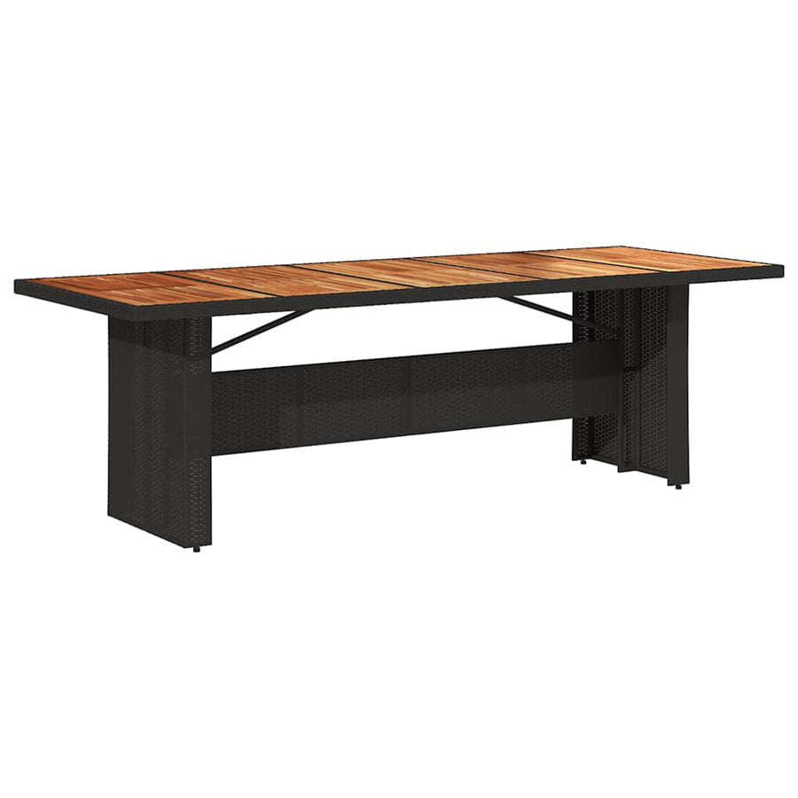 11-Delige Bistroset Met Kussens Poly Rattan Zwart 10
