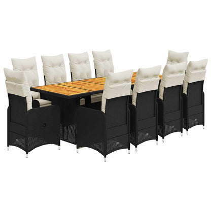11-Delige Bistroset Met Kussens Poly Rattan 10