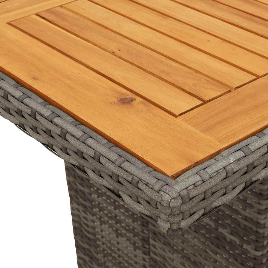 9-Delige Bistroset Met Kussens Poly Rattan 8
