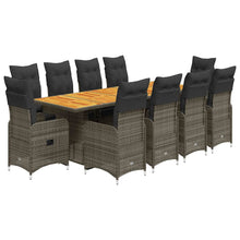 11-Delige Bistroset Met Kussens Poly Rattan 10