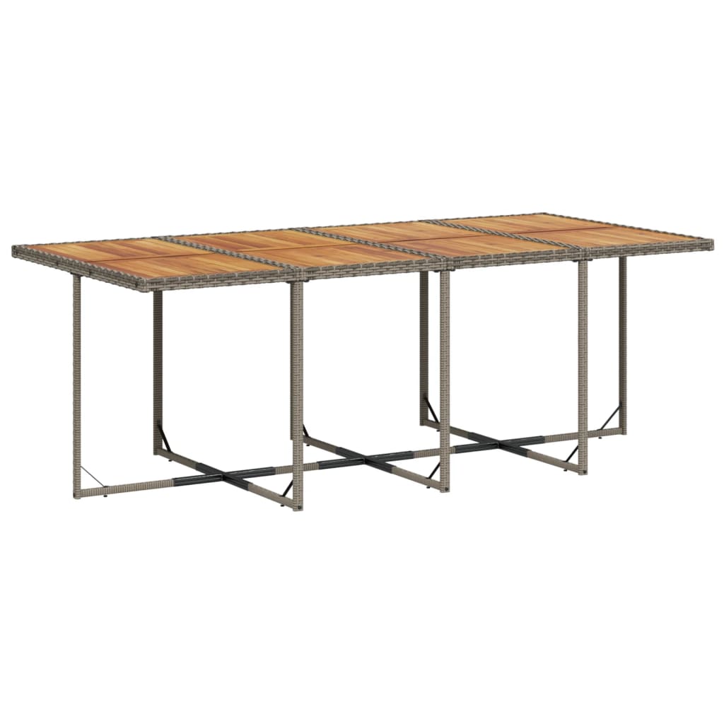 13-delige tuinset met kussens, grijs polyrotan