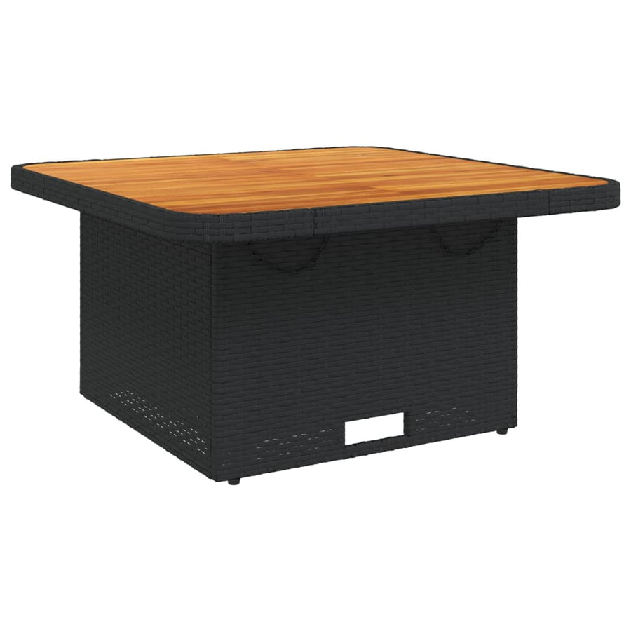 3-Delige Tuinset Met Kussens Poly Rattan Zwart