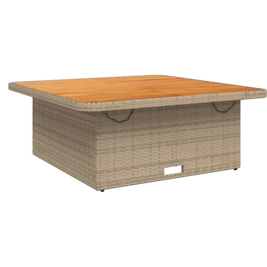 4-Delige Tuinset Met Kussens Poly Rattan Beige