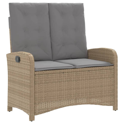 4-Delige Tuinset Met Kussens Poly Rattan Beige