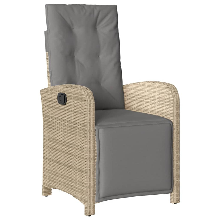 4-Delige Tuinset Met Kussens Poly Rattan Beige