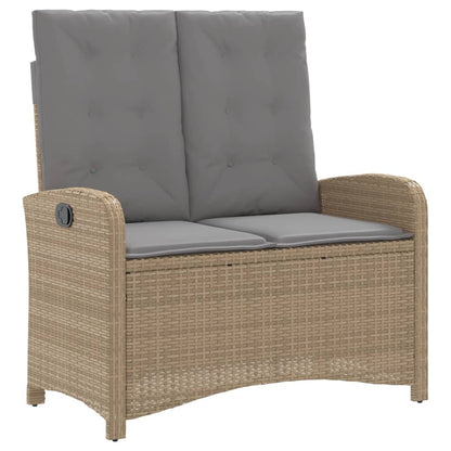 4-Delige Tuinset Met Kussens Poly Rattan Beige