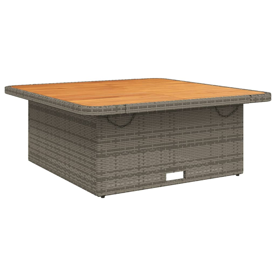 4-Delige Tuinset Met Kussens Poly Rattan Grijs
