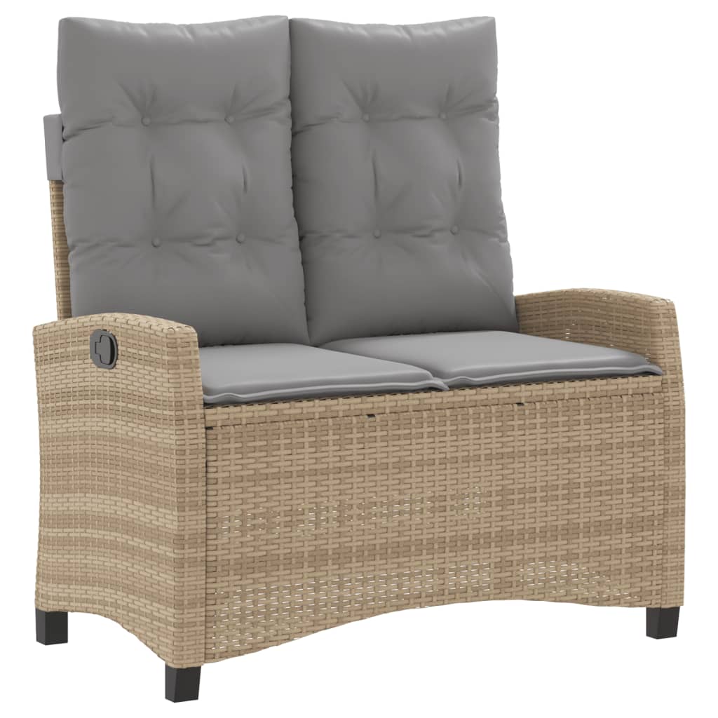 4-Delige Tuinset Met Kussens Poly Rattan Beige
