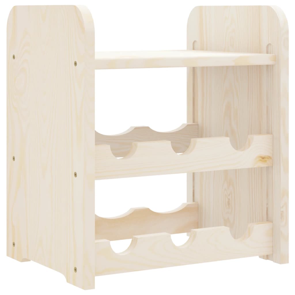 Wijnrek met bovenblad 33x25x37 cm massief grenenhout